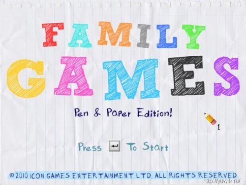 Family Games – Pen and Paper Edition (2010, Eng)