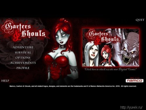 Garters & Ghouls (2010, Namco, Eng)