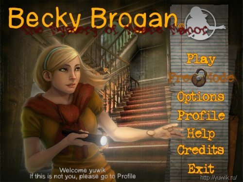 Becky Brogan: The Mystery of Meane Manor (2009, iWin.com, Eng)