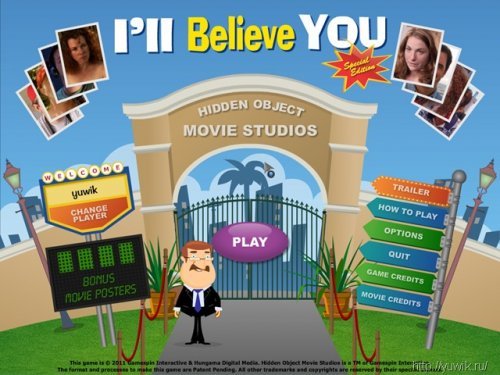 Hidden Object Studios: I’ll Believe You Special Edition (2011, iWin.com, Eng)