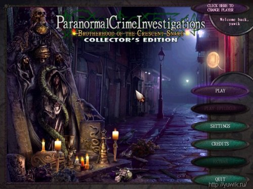 Paranormal Crime Investigations: Brotherhood of the Crescent SnakeCollector’s Edition (2011, Big Fish Games, Eng) Final
