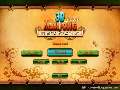 3D Mahjong Deluxe: The Whole World in 3D! (2012, iWin.com, Eng)
