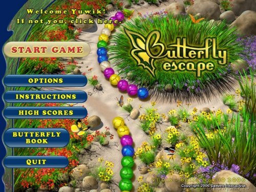 Онлайн игра butterfly tscape