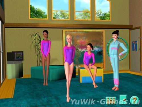Барби спортивная гимнастика играть онлайн