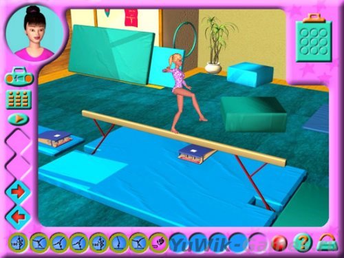Барби спортивная гимнастика играть онлайн