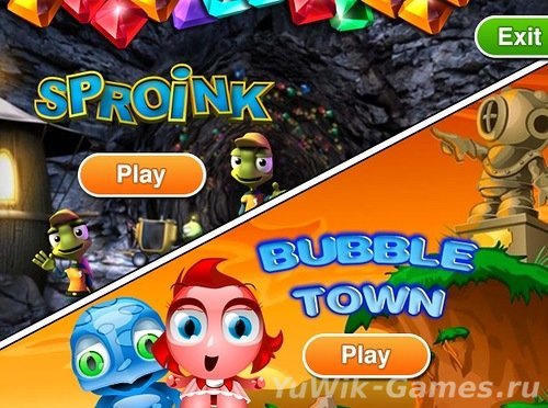 Bubble Town and Sproink (I-play/2013/Eng)
